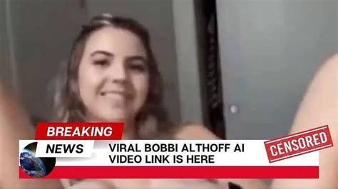 bobbi althoff leak|Bobbi Althoff Leaked Video